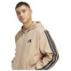 Adidas Ανδρική ζακέτα Essentials 3-Stripes Fleece Full-Zip Hoodie Adidas Ανδρική ζακέτα Essentials 3-Stripes Fleece Full-Zip Hoodie